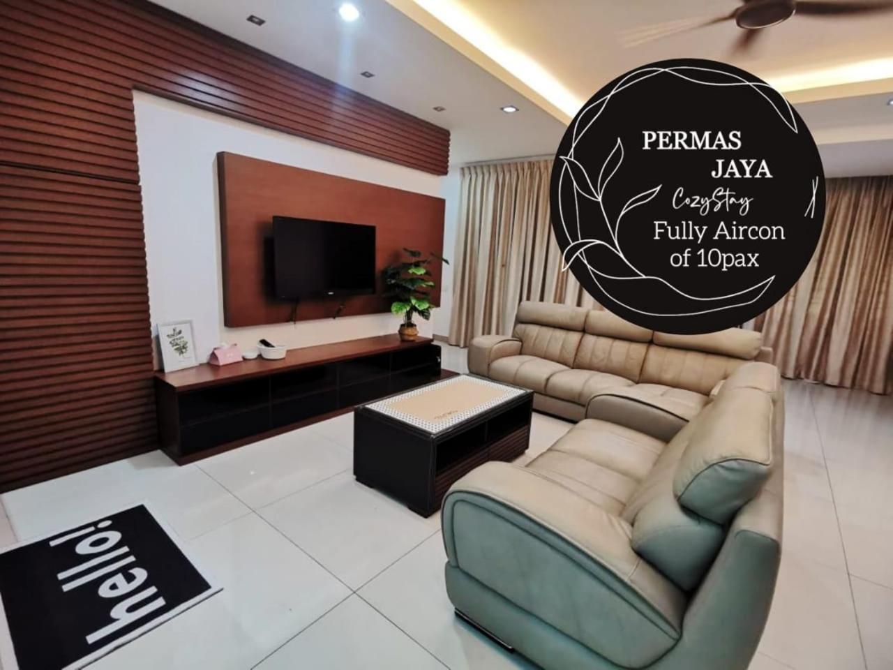 Permas 14min To Midvalley 10pax Wifi Tv Box 4broom Apartemen